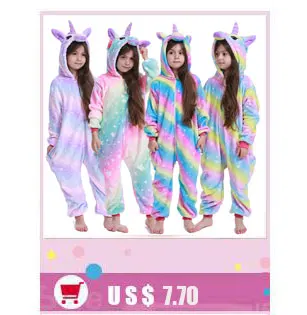 Kigurumi Stitch Kids Pajamas Unicorn Pajamas For Children Animal Cartoon Blanket Baby Costume Winter Boy Girl Licorne Onesie