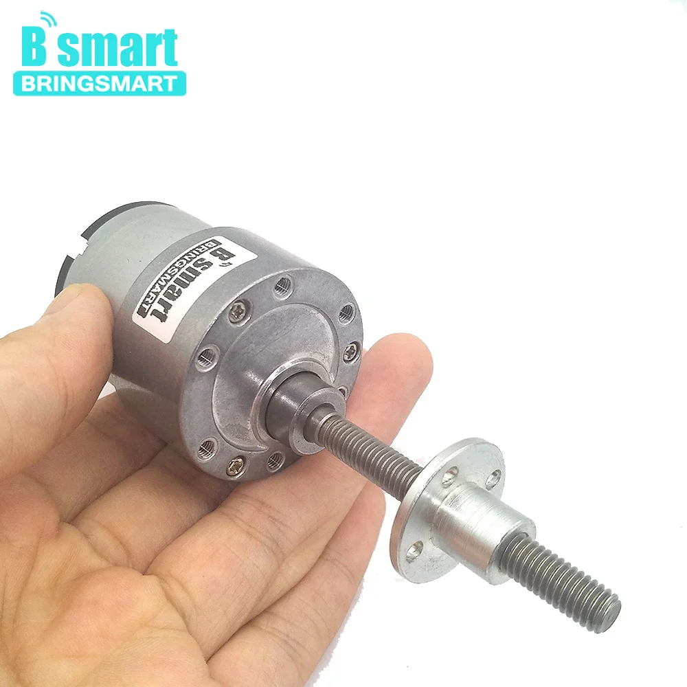 Bringsmart 12V Electirc длинный вал для мотора DC мотор 6V резьбовой вал для DIY частей JGB37-520 с фланцем