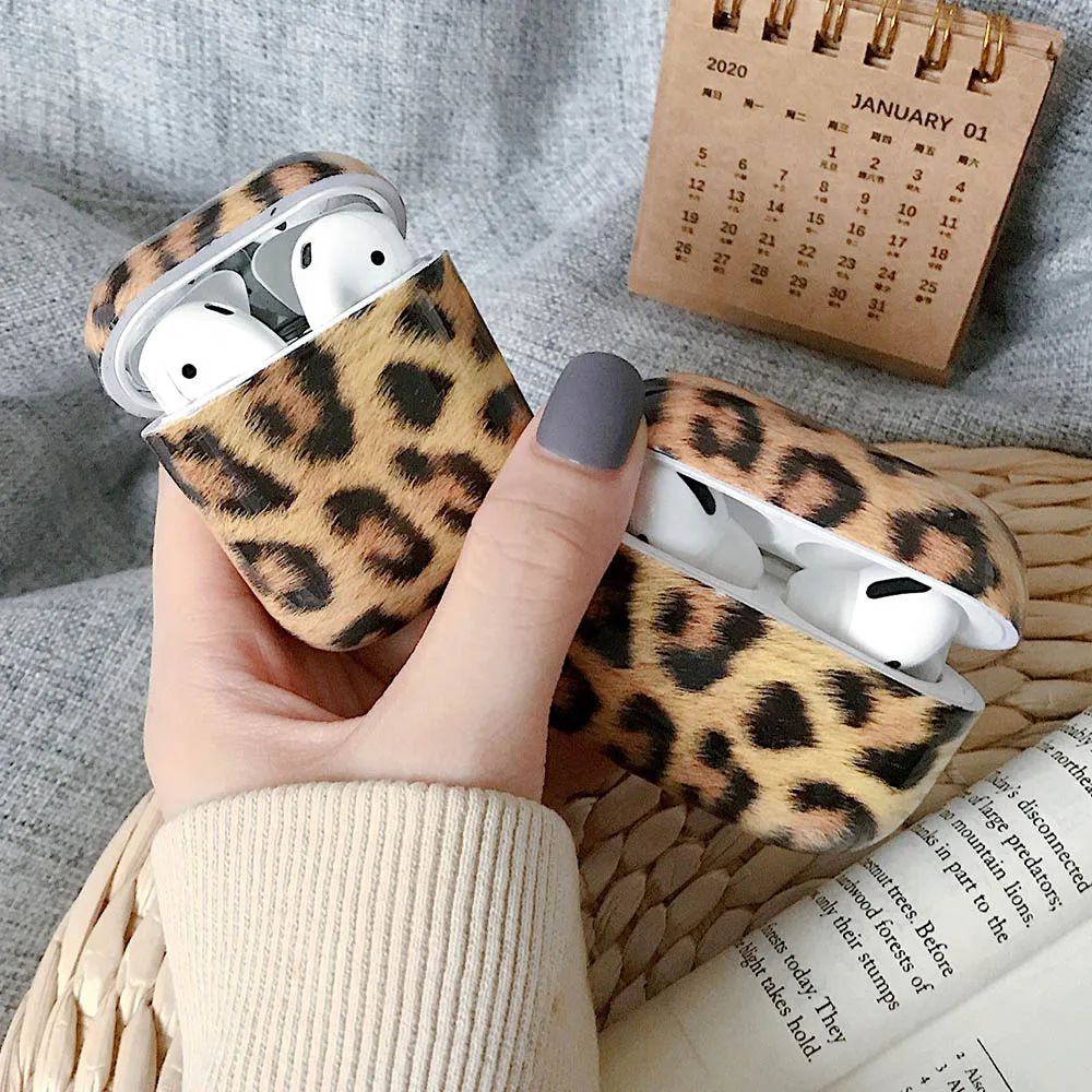 Leopard Zebra Pattern Case For AirPods Pro 2 Earphone Cases Hard Wireless Charging Box Cover for AirPod 2 3 Air Pods Smooth Case