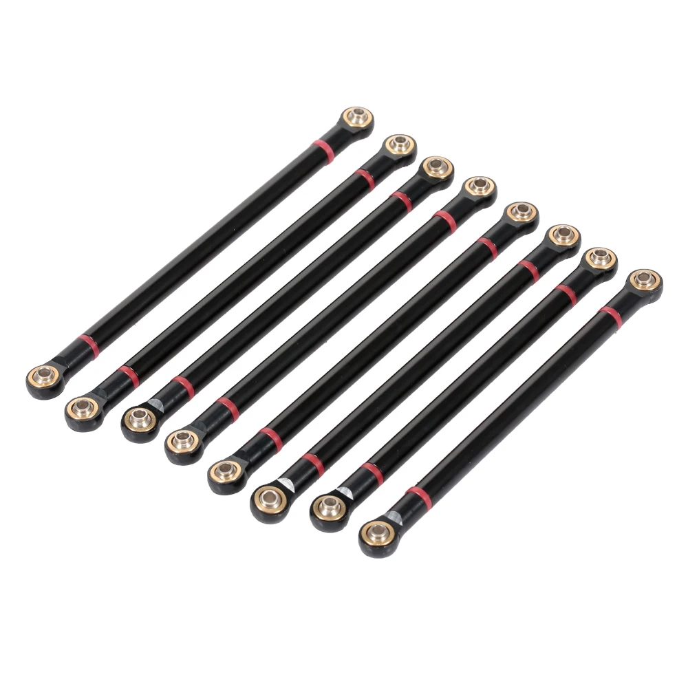 

8pcs Aluminum Alloy Pull Rod Link Rod for 1/10 RC Crawler Car Axial SCX10 Truck 313mm Wheelbase Car