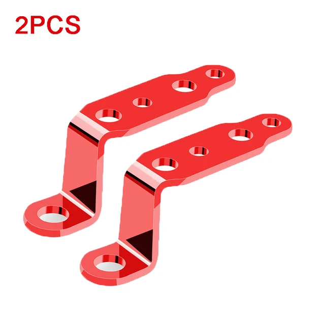 Motorcycle Rearview Mirror Modified Headlight Bracket Multi-functional LED Spotlight Electric Car Accessories Extension Brackets 2PCS Red