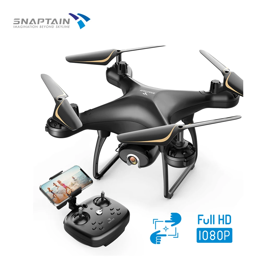 SNAPTAIN SP650 Drone with Camera 1080P HD Live Video Camera Drone w/Voice Control Gesture Control Circle Fly High-Speed Rotation SNAPTAIN SP650 Drone with Camera 1080P HD Live Video Camera Drone w/Voice Control Gesture Control Circle Fly High-Speed Rotation
