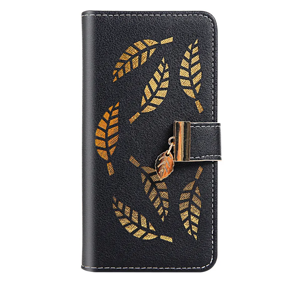 Black YongXing Листья кошелек с прорезями флип чехол для Nokia Lumia 4,2 3,2 2,2 3,1 плюс лист из искусственной кожи держатель для карт сумка-чехол для Huawei Nova 3,1 плюс Coque - Цвет: Black YongXing