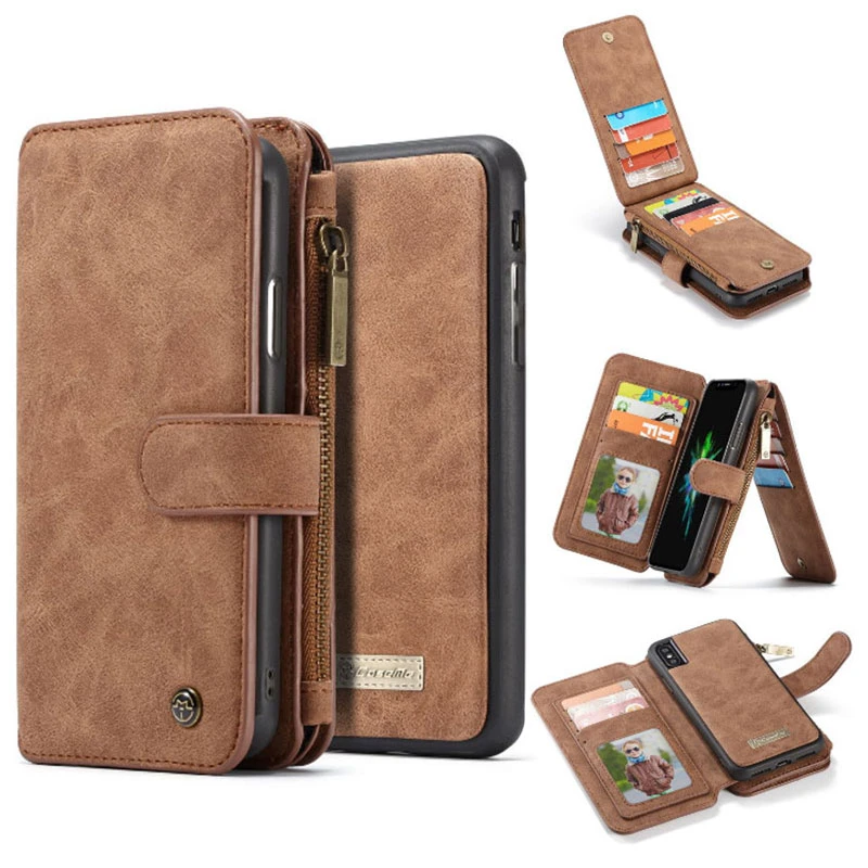 

Leather Wallet Case For HUAWEI P30 Lite Cover For HUAWEI Mate20 Pro Flip Cases 14 Cards Holder Clutch Bags Hand Bag Men Wallets