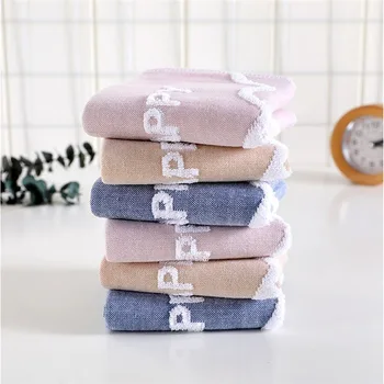 

Childern Towels Boys Girls Kindergarten Cartoon Pattern Hangable Hand Towel Cotton Baby Face Towel Kids Beathroom Products
