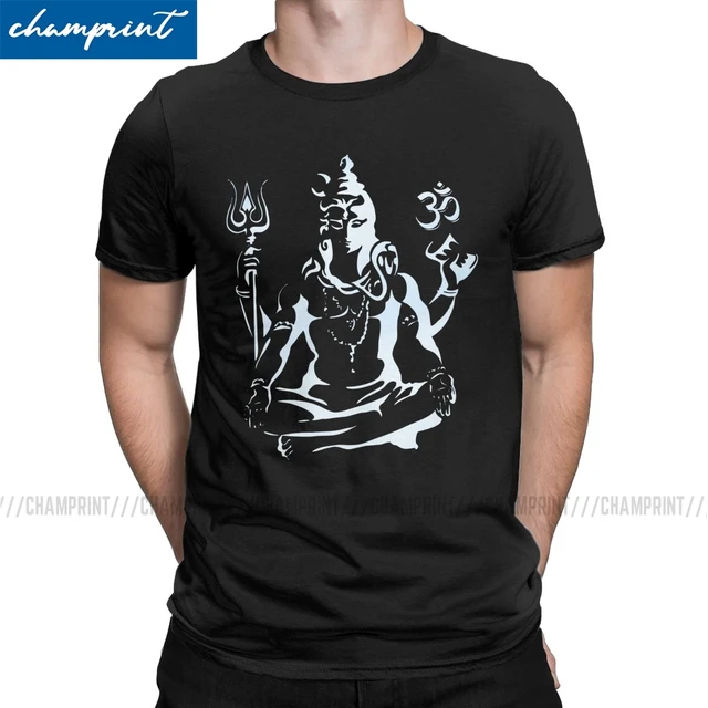 Klemme videnskabsmand scramble Lord Shiva T-Shirts for Men Hindu Ganesha God India Lingam Amazing Tee Shirt  Crewneck Short Sleeve T Shirt 4XL 5XL Clothing _ - AliExpress Mobile