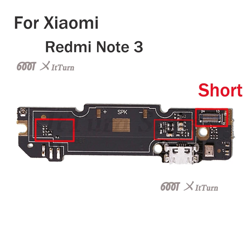 USB Дата зарядки порт зарядное устройство док-разъем гибкий кабель для Xiaomi mi красный mi Note 3 4 4x Pro замена - Цвет: For Redmi Note 3