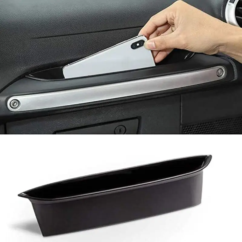 Center Console Insert Grab Tray Passenger Storage Tray Organizer Grab Handle Storage Box For 2011- Jeep Wrangler JK JKU