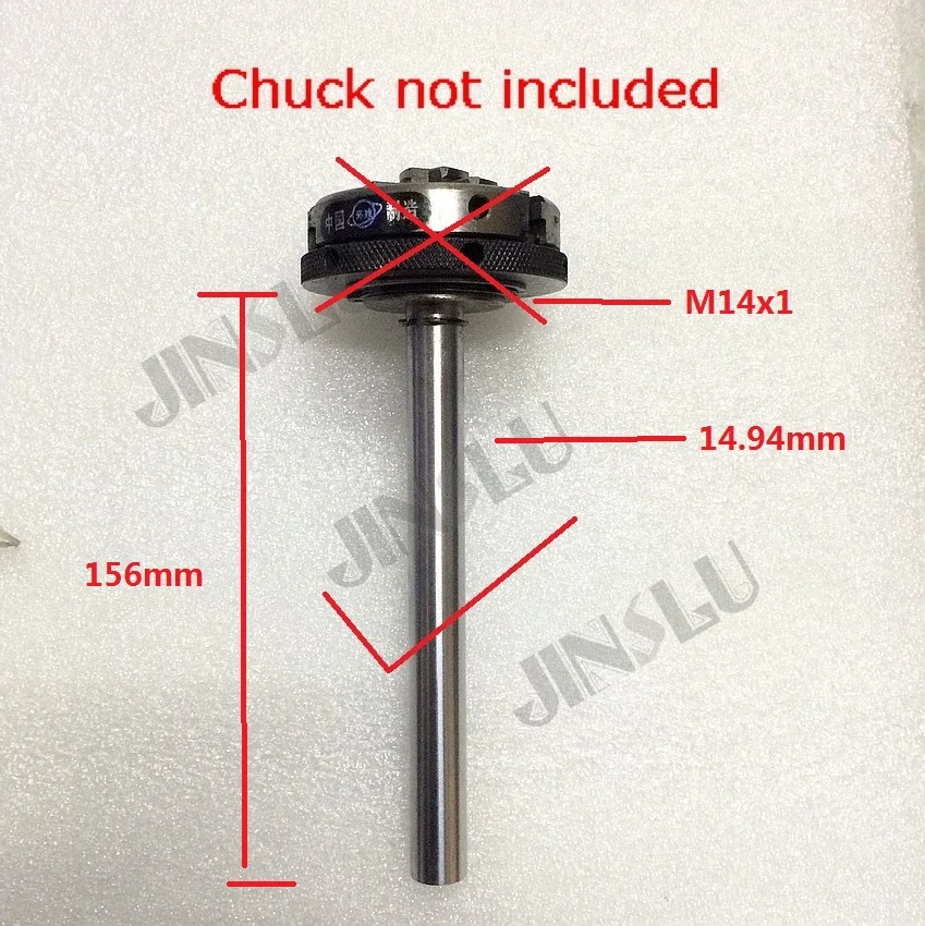 2 подшипника и M14x1mm M14 вал шпинделя 156 мм x 14,94 мм для токарный мини-патрон картридж K01-65 K02-65 K02-50 K01-63B