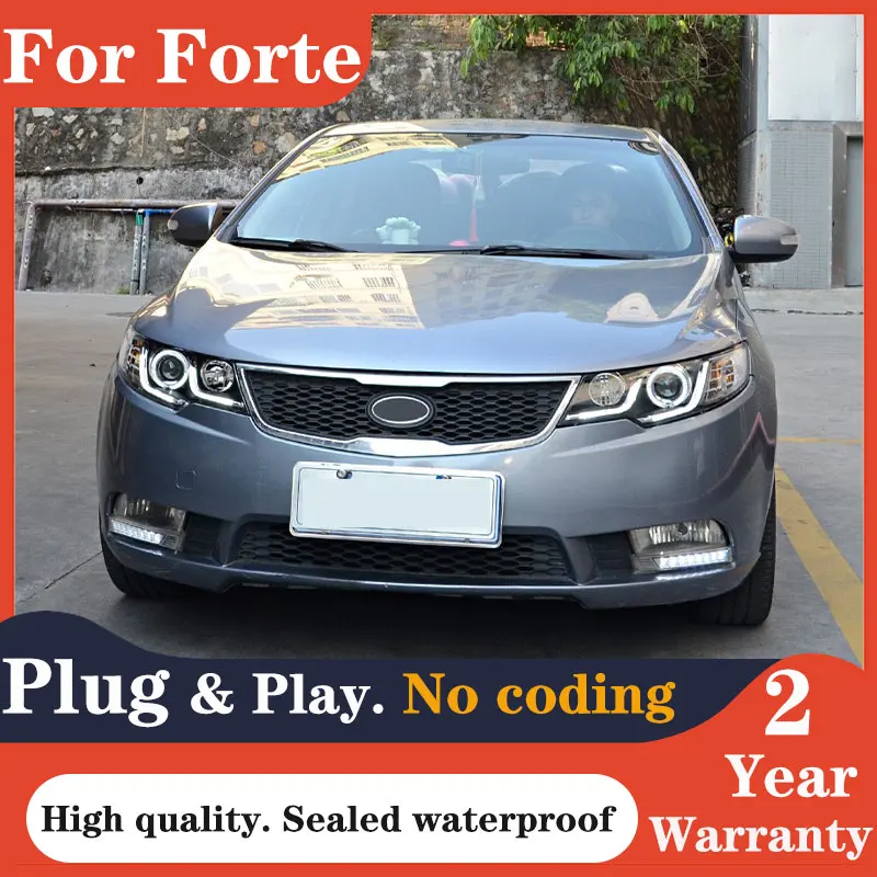 Тюнинг автомобильных фар для Kia Forte фары 2009-2015 Coupe светодиодные светодиодный L Hid
