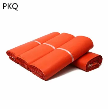 

45*55cm orange color postal shipping bags self adhesive plastic poly mailing bags 50*70cm large express shipping plastic bag