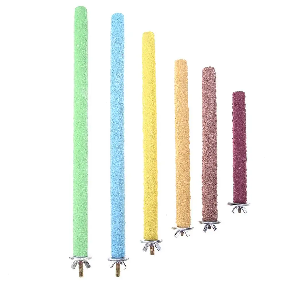 Bird Toy Colorful Chew Toys Cage Perches Stand Platform Paw Grinding Clean For Parrot Bites Parakeet