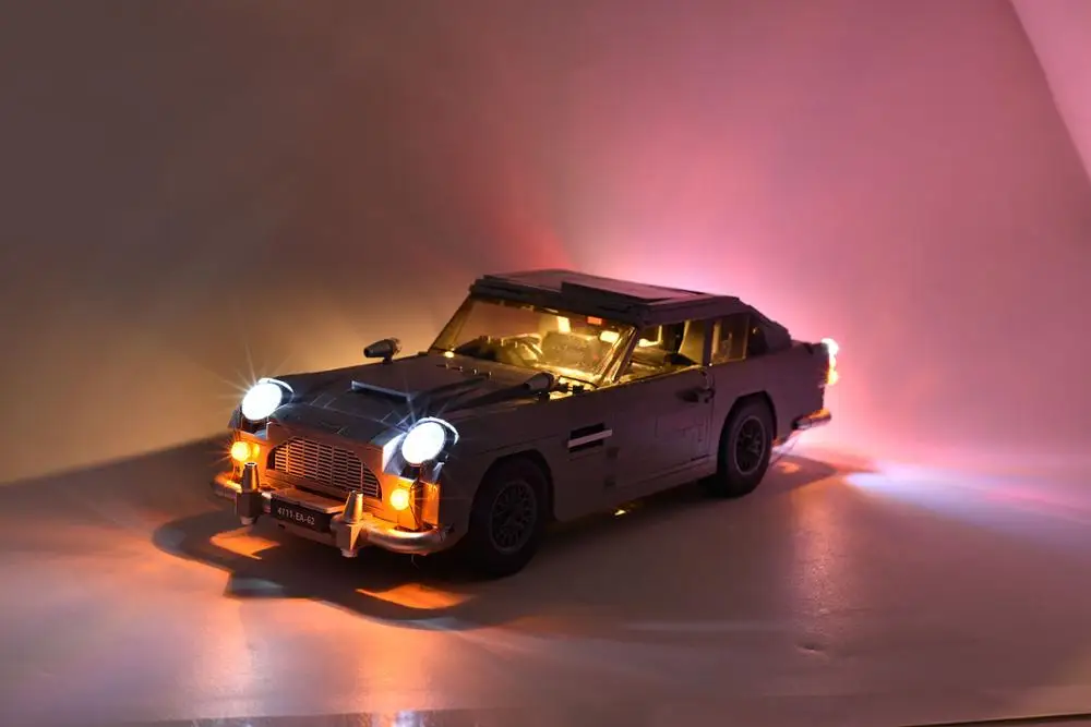 Только свет) Светодиодный светильник для CREATOR James Bond 1964 Aston Martin DB5 агент 007 строительные блоки комплект Кирпич классические игрушки-конструкторы 10262
