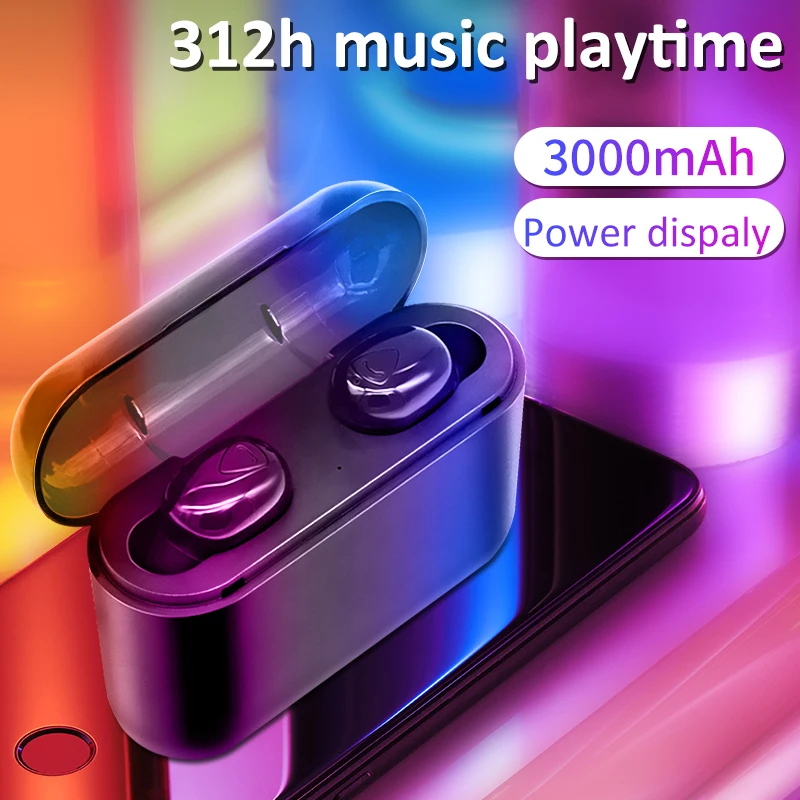 TWS беспроводные Bluetooth наушники для Xiaomi huawei iPhone спортивные водонепроницаемые 3000