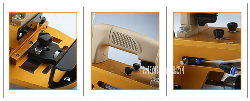 Three-In-One Drilling Machine Plate Type Side Hole Puncher Pneumatic Drilling Holes Machine Woodworking Pneumatic Puncher