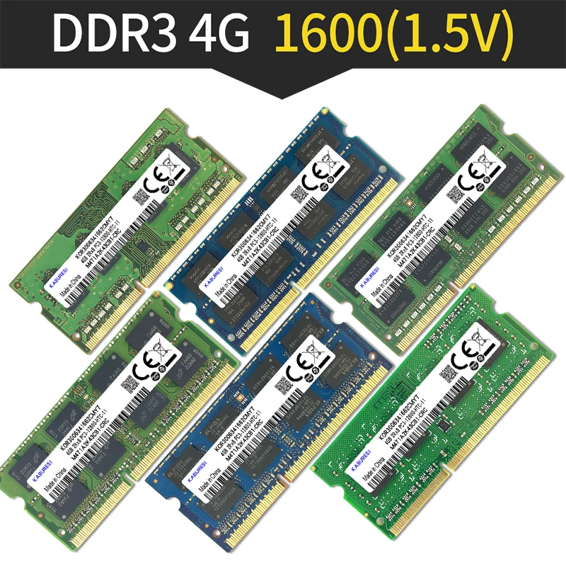 Kabures новая герметичная оперативная память для ноутбука DDR3 2 ГБ 4 1066 МГц 1333 1600 PC3