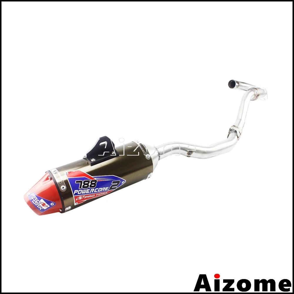 Motocross CRF150 CRF230 Complete Exhaust Muffler Pipes Dirt Bike Exhaust Pipe Full System For Honda CRF150F CRF230F 2003-2016 Motocross CRF150 CRF230 Complete Exhaust Muffler Pipes Dirt Bike Exhaust Pipe Full System For Honda CRF150F CRF230F 2003-2016