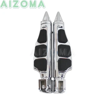 

Motorcycle Foot Pegs Footrest Chrome Stilett Footpeg Pedal For Suzuki Boulevard M109R M90 M50 2001-2013 Can-Am Spyder RS Models