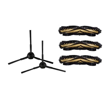 

3pcs Replacement Main Brush & 10PCS Side Brush Replacement Brim Side Brush Kit For Ecovacs Deebot N79S Deebot N79 Robotic CR120/