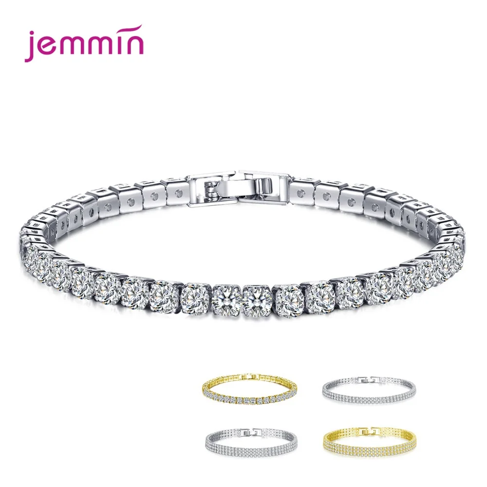 Популярный 925 цельный серебряный браслет с застежкой-защелкой, подлинные кристаллы циркония, браслет и браслет для женщин, дамское кольцо для рук