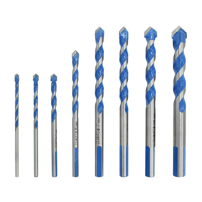 

8Pcs/Set Multifunctional Triangular-overlord Handle Drill Bits Marble Perforator Ceramic Tile Drill