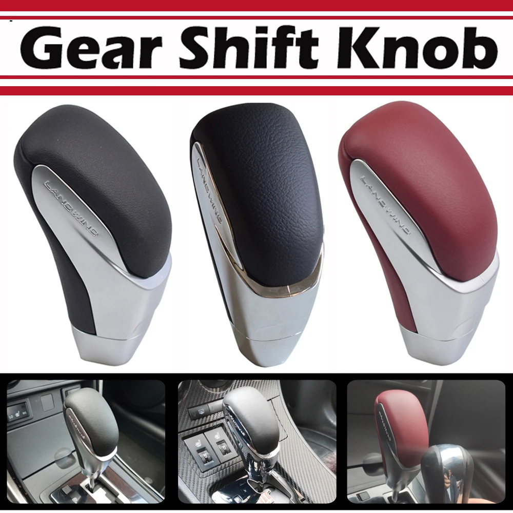 Genuine Leather Gear Shift Knob Cover Automatic Transmission Car