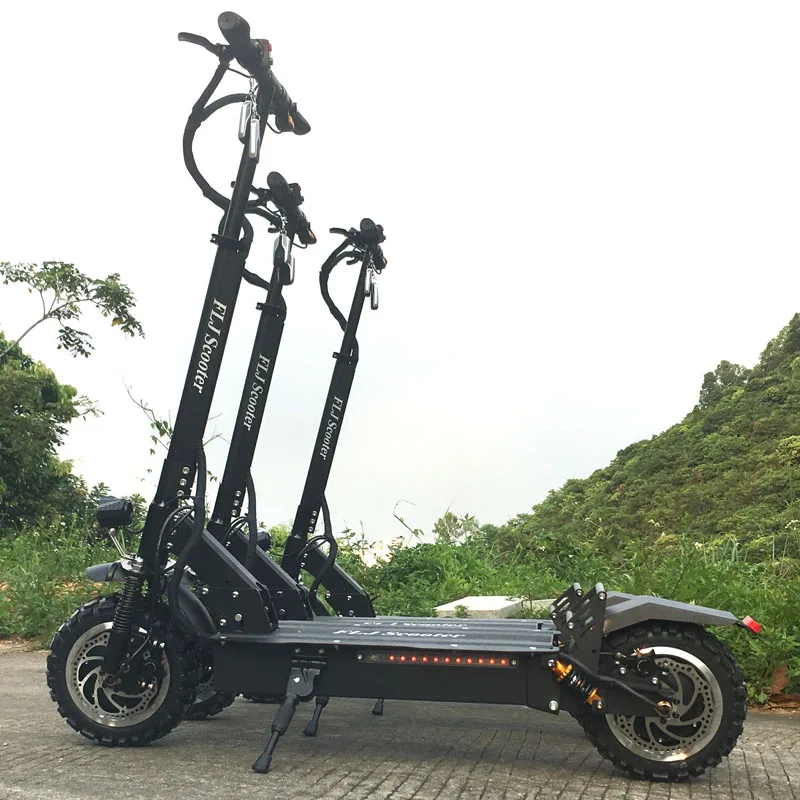 FLJ 11 дюймов внедорожный Электрический скутер для взрослых 60 в 3200 Вт Мощный складной электрический велосипед складной hoverboad велосипед самокаты