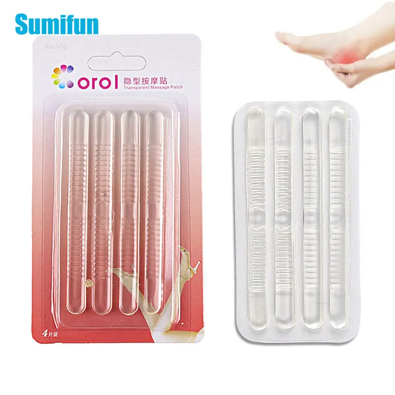 

4 Sheet Silicone Insoles for Shoes Heel Inserts Gel Pads Shoe Cushion Insoles High Heel Comfort Pads Feet Care Accessories C1763