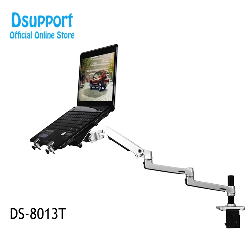 Mesa do Laptop Monitor de Suporte de Montagem do Braço Suporte de Notebook 8013t de Liga de Alumínio de Montagem de Mesa Ultra-long Dual-use Movimento Total Arm - - Imagem 2