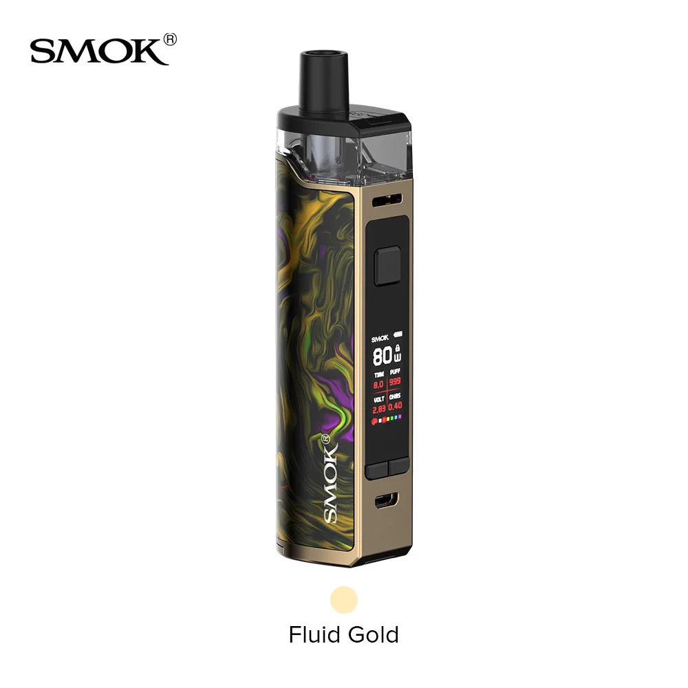 SMOK RPM80 Pro Pod Комплект питание с 5 мл стручки от одной батареи 18650 RPM80 RGC Pod электронная сигарета испаритель VS RPM80 RPM40