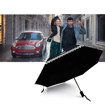

Motor sports sun shade Automatic umbrella folding wind and rain For MINI COOPER S ONE JCW CLUBMAN car ornament accessories
