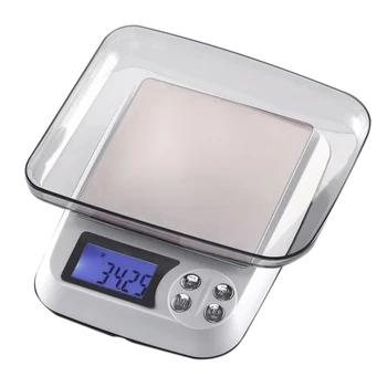 

Household Kitchen Scale Electronic Food Scales Diet Scales Measuring Tool Slim LCD Digital Jewelry Scales US Plug