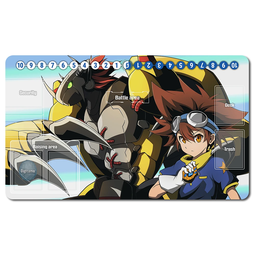 

Игровой коврик для настольной игры DTCG 297033, размер 60x35 см, коврик для мыши, игровые коврики, совместимые с Digimon, TCG, геймпад