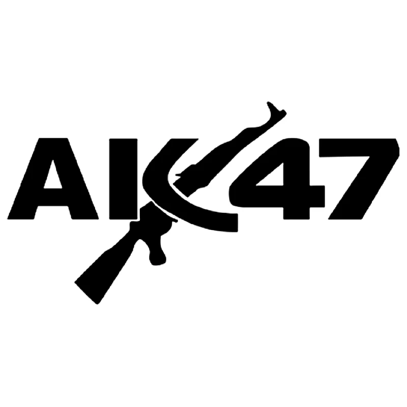 CS-350# AK 47 funny car sticker and decal white/black vinyl auto
