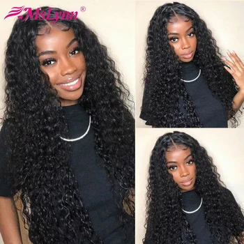 

360 Lace Frontal Wig Pre Plucked With Baby Hair T/Lace Front Human Hair Wigs For Women Mslynn Wig Remy Hair Curly Human Hair Wig