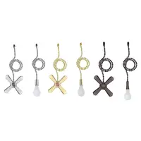 Ceiling Fan Pull Chain Beaded Ball Fan Pull Chain 13.6 Inches Fan Pulls Set With Connector High Ceiling Light Fixtures 1