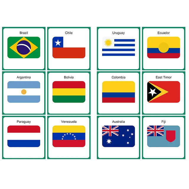 Countries of The World Flashcards – 290 Country & US States Complete with  Capital, Continent, Flag & More – Educational Geography Flash Card Game  Gift