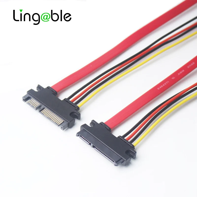 Кабель адаптер Lingable SATA комбинированный удлинитель с жестким драйвером 22