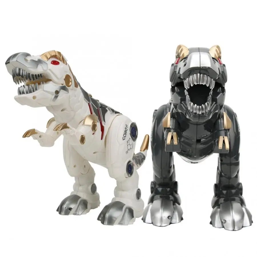 

Hot Interactive RC Robot Dinosaur Toy Eletric Remote Control Walking Dinosaur with LED Eyes and Sound kids Animal Figure Model T