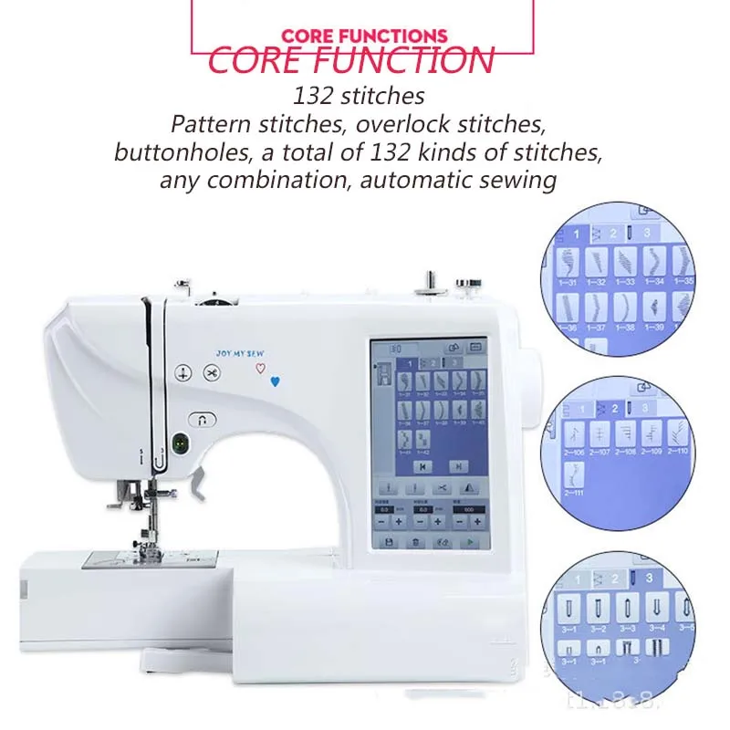 Built-In 162 Kinds Of Sewing Stitches 150 Kinds Of Embroidery Patterns Automatic Household Sewing And Embroidery Machine