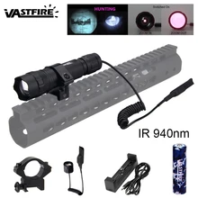 Ультра яркий 7 Вт IR 940nm ночного видения Инфракрасный зум светодиодный светильник для охоты кемпинга Тактический Linternas фонарь светильник