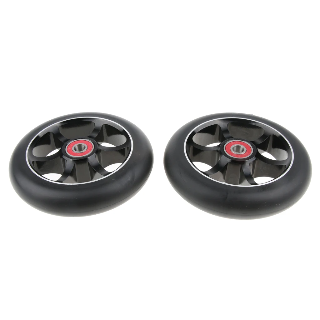 2pcs 110mm Pro Stunt Scooter Replacement Wheels with ABEC-9 Bearings