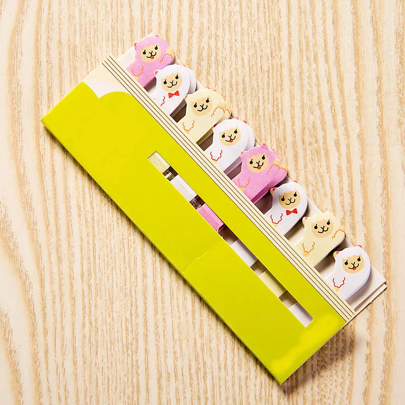 Sheep Kawaii памятки закладки для блокнота креативные милые животные Стикеры-закладки выложили его канцелярские принадлежности Школьные принадлежности бумажные наклейки - Цвет: Sheep