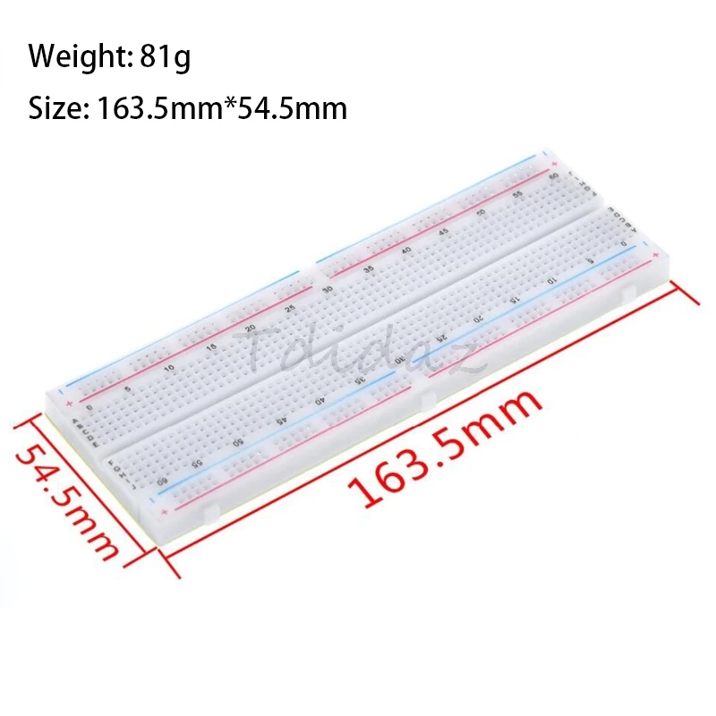 830 Point Breadboard PCB Board MB-102 MB102 Test Develop DIY kit nodemcu raspberri pi 2 lcd High Frequency solderless breadboard