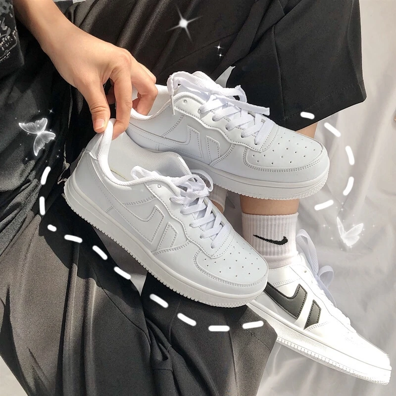 Zapatos de plataforma plana para mujer, zapatillas de Skate de talla grande 43 44, macarrón, caramelo, ocio, elegantes, de tendencia, ropa de calle