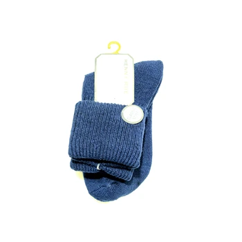 

Sock for woman, 100% cotton, plain color blue, size 35-40