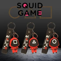 2021 New Squid Game With Cute Squid Doll Car Keychain Keychain Bag Pendant Gift Mask Male To Girlfriend Preferred