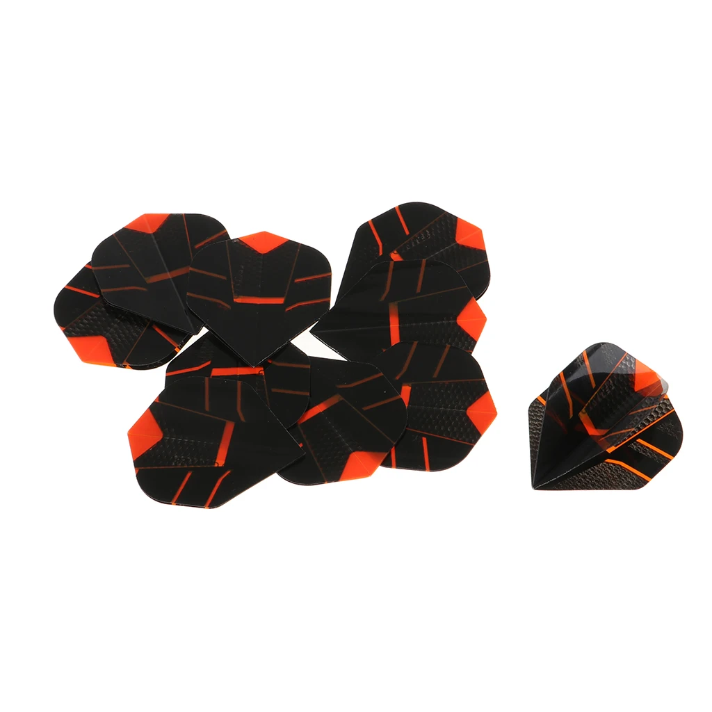 10Pcs Standard Shape Flights PET Extra Tough Thick Tail Accessories Dart Flights 10Pcs Standard Shape Flights PET Extra Tough Thick Tail Accessories Dart Flights