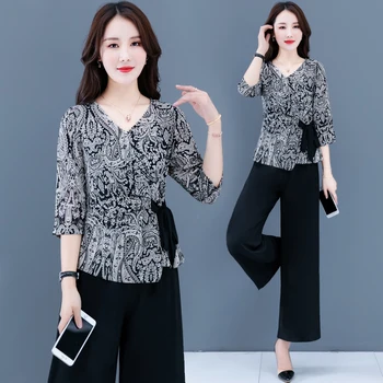 

2xL plus size women's clothing loose 2 piece set autumn casual year-old female costume tracksuit for women