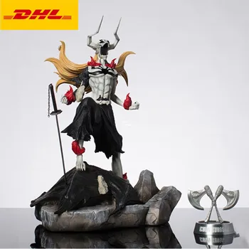 

18" BLEACH Statue Kurosaki ichigo Bust Gotei 13 Soul Society Full-Length Portrait Tauren GK Action Figure Toy BOX 44CM V312